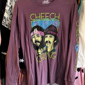 Cheech & Chong Purple Long Sleeve Shirt
